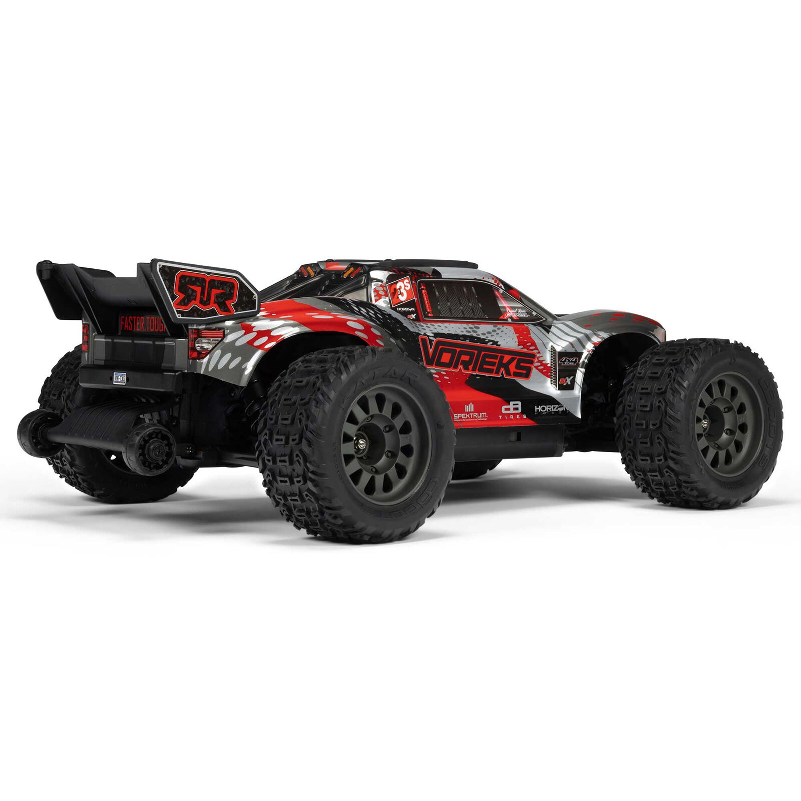 ARRMA 1/10 VORTEKS 223S DSC 4X4 RTR Brushless Stadium Truck, Red (without Battery - Charger) - Image 19