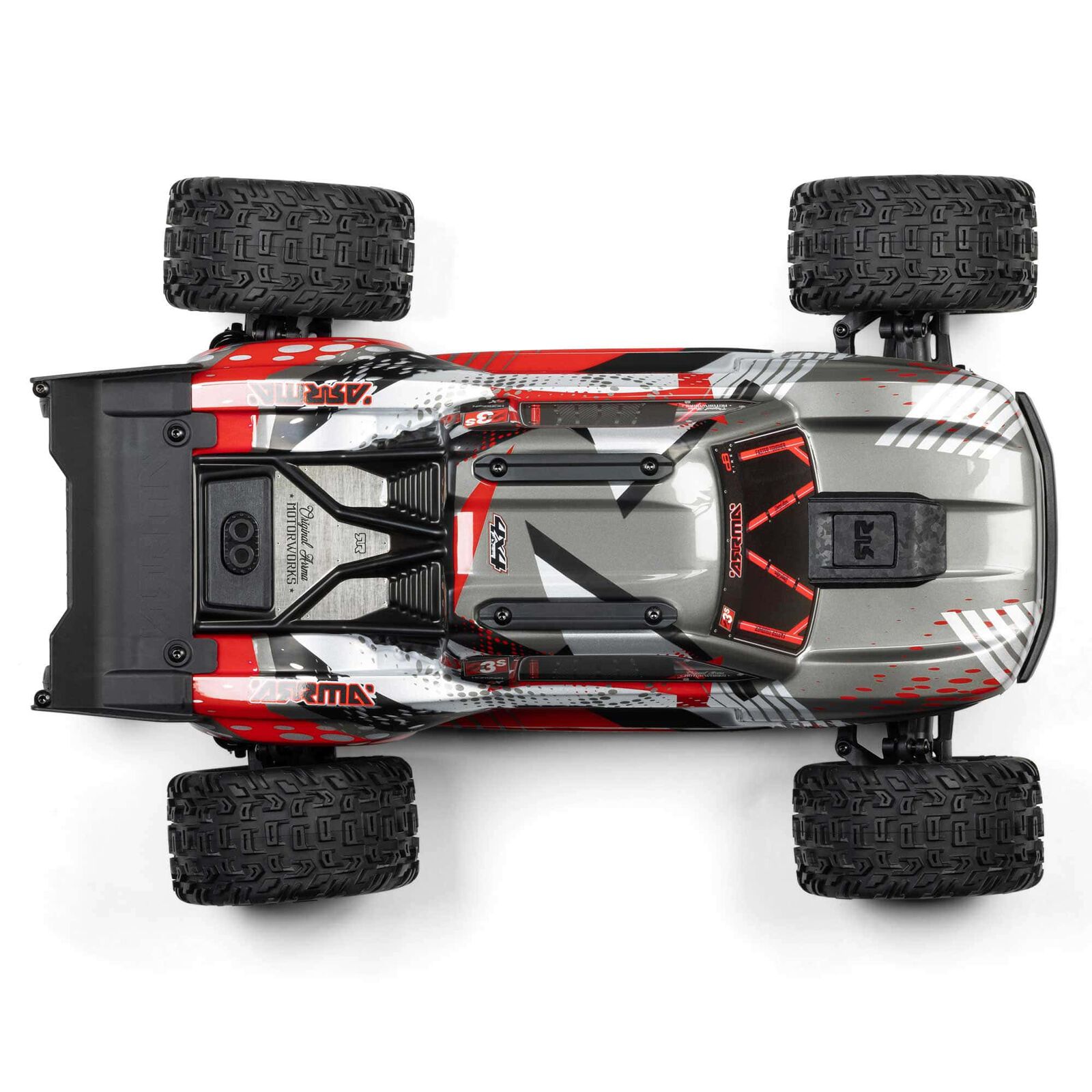 ARRMA 1/10 VORTEKS 223S DSC 4X4 RTR Brushless Stadium Truck, Red (without Battery - Charger) - Image 20
