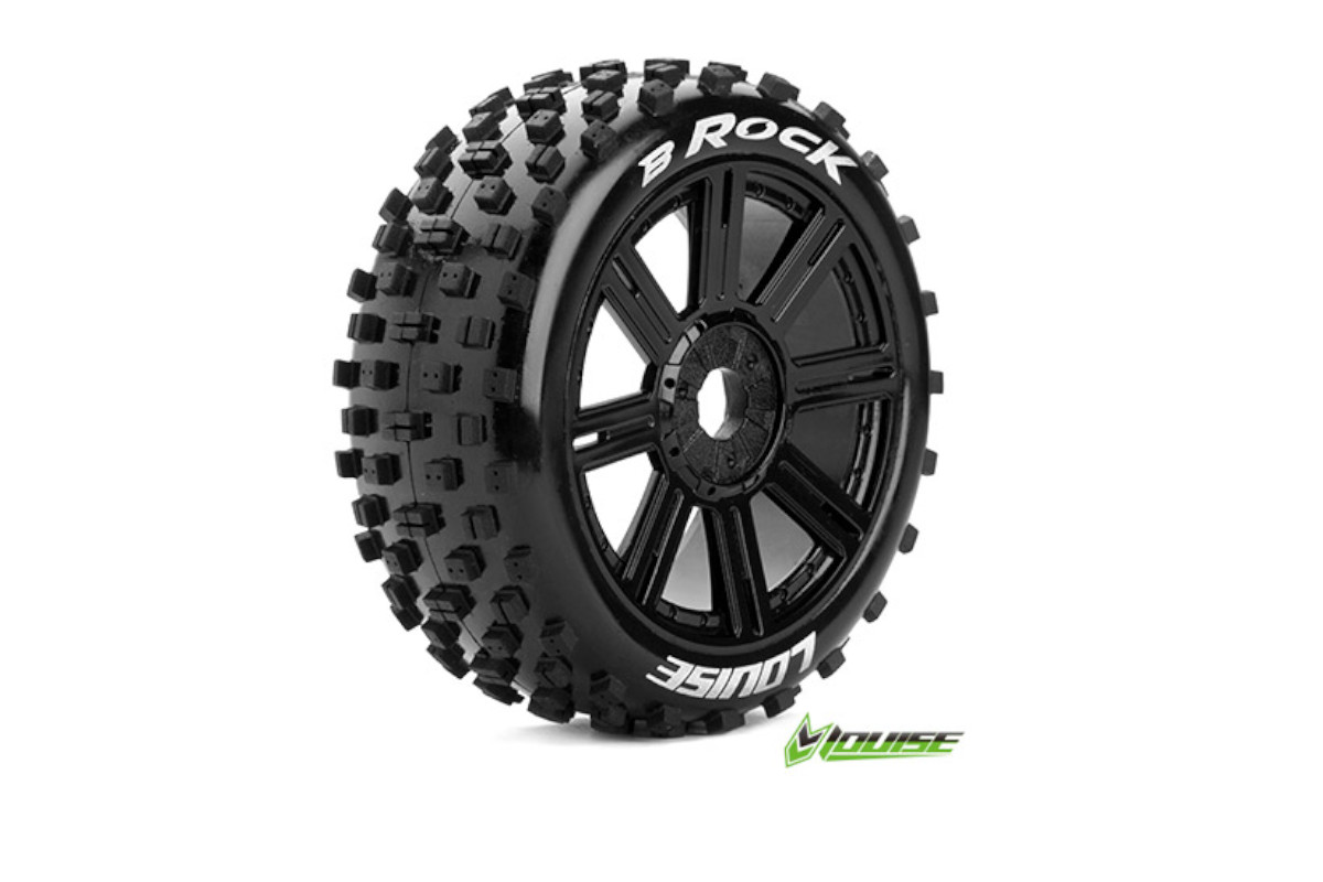 LOUISE Tire & Wheel B-ROCK 1/8 Buggy Sport (2) LT3270B