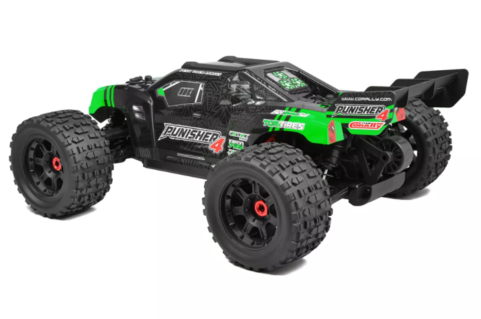 Team Corally PUNISHER 4 RTR Green Brushless Power 4S - No Battery - No Charger - Image 6