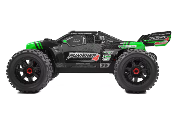 Team Corally PUNISHER 4 RTR Green Brushless Power 4S - No Battery - No Charger - Image 2
