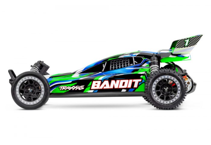 TRAXXAS Bandit 2WD 1/10 RTR TQ EHD Geen USB-C Charger /7 cell NiMH 3000mAh - Image 3
