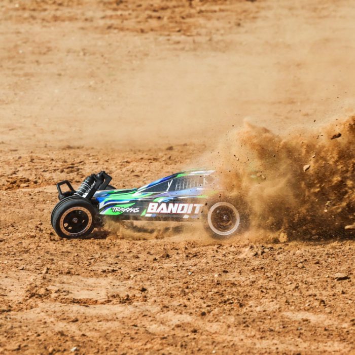 TRAXXAS Bandit 2WD 1/10 RTR TQ EHD Geen USB-C Charger /7 cell NiMH 3000mAh - Image 6