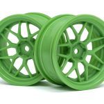 HPI TECH 7 WHEEL GREEN 52X26X+6MM OFFSET (2PCS) 116531