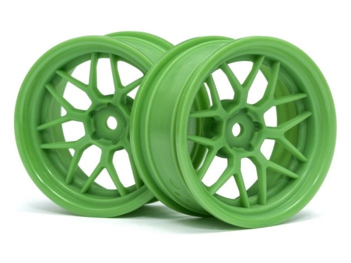 HPI TECH 7 WHEEL GREEN 52X26X+6MM OFFSET (2PCS) 116531