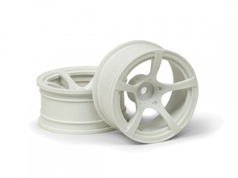 HPI R5 wheel white (9mm offset) 2pcs 120205
