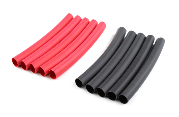 Revtec Shrink Tubing 6.4mm - Red + Black - 10 pcs