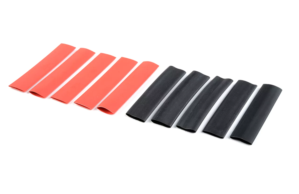 Revtec Shrink Tubing - 9.5mm - Red + Black - 10 pcs