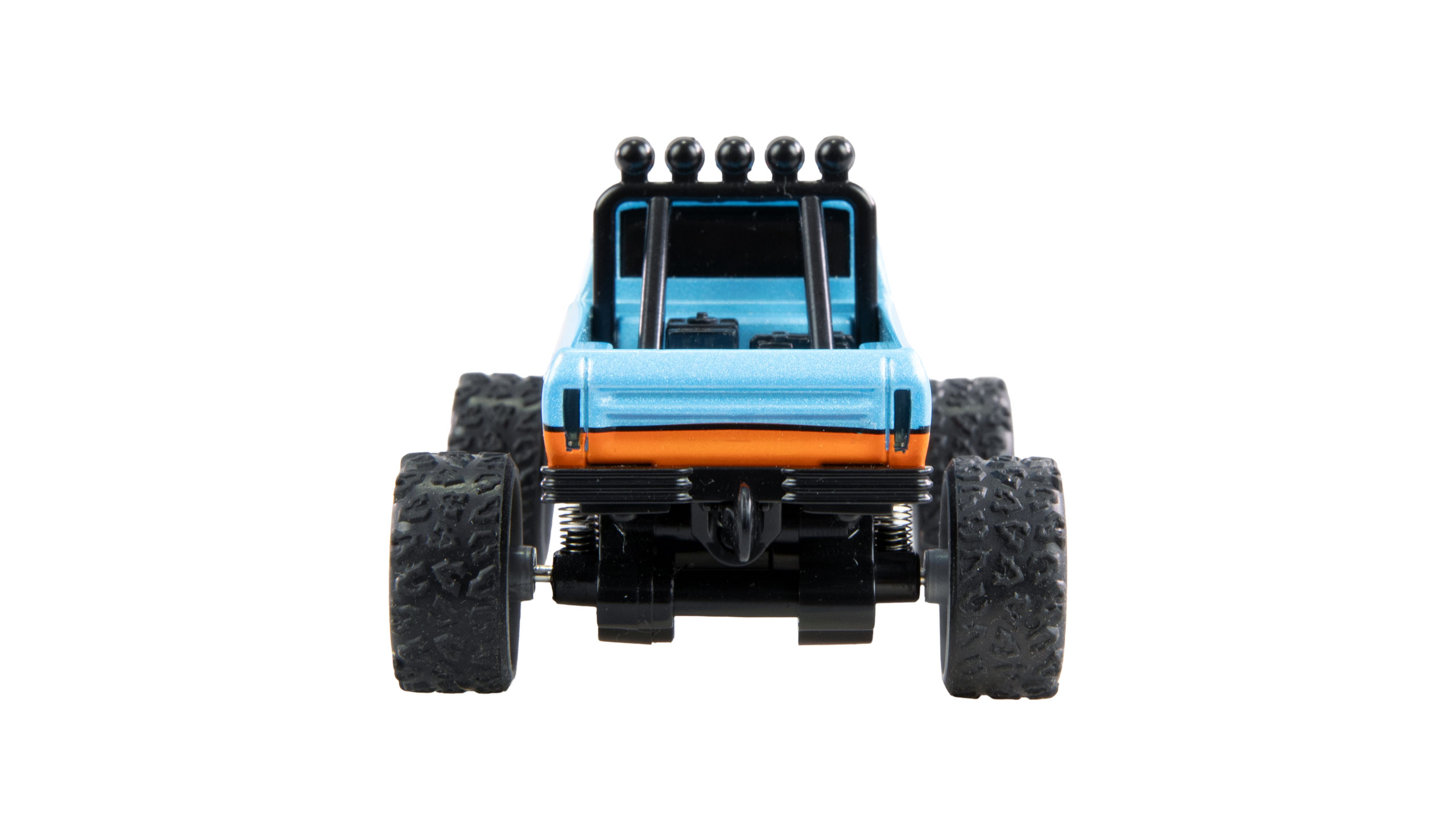 AMEWI R/C MONSTER TRUCK DIE CAST 1/64 RTR BLUE/ORANGE 22698 - Image 4
