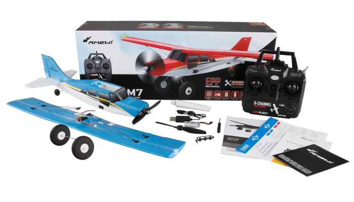 AMEWI MAULE M7 BRUSHLESS 510MM 4-KANAL 3D/6G RTF BLUE 24147 - Image 8