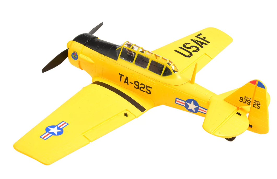 EZ-Wings Mini AT-6 Texan Yellow RTF 450mm 1+1 Li-Po Battery - USB Charger - Image 7