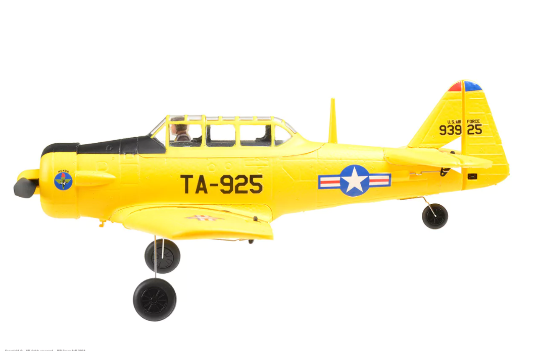 EZ-Wings Mini AT-6 Texan Yellow RTF 450mm 1+1 Li-Po Battery - USB Charger - Image 9