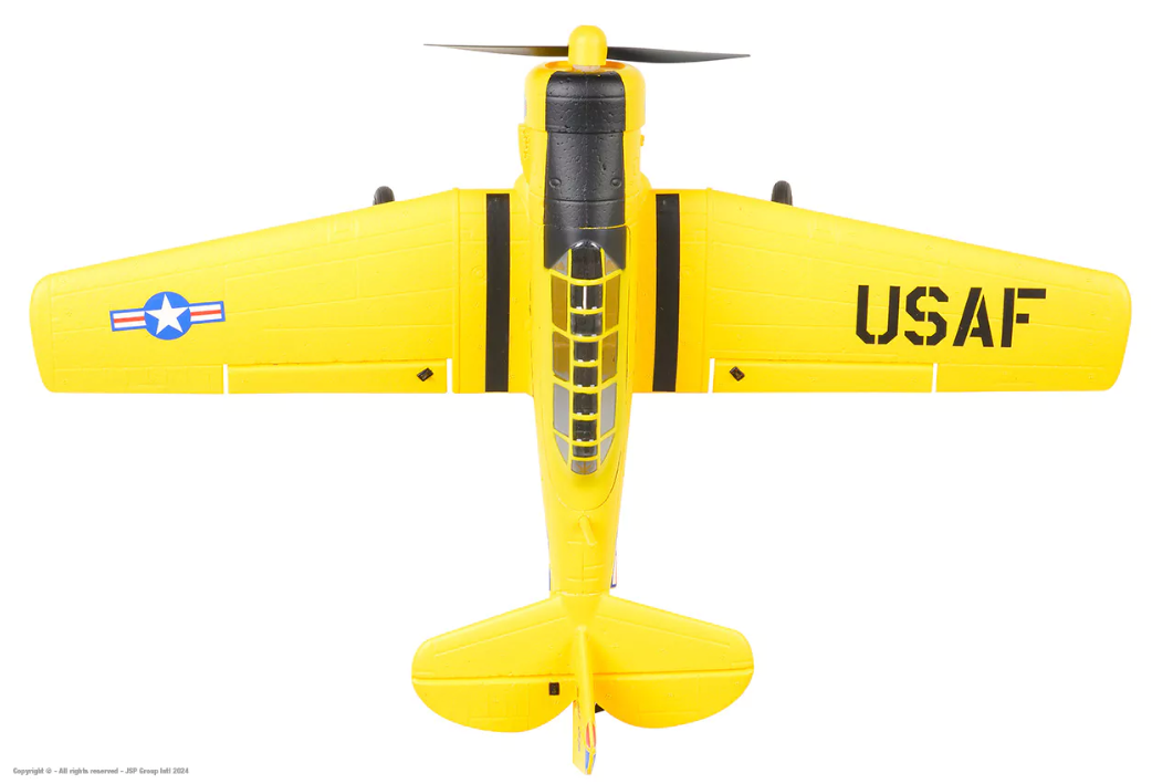 EZ-Wings Mini AT-6 Texan Yellow RTF 450mm 1+1 Li-Po Battery - USB Charger - Image 11