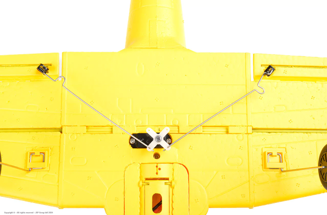 EZ-Wings Mini AT-6 Texan Yellow RTF 450mm 1+1 Li-Po Battery - USB Charger - Image 4