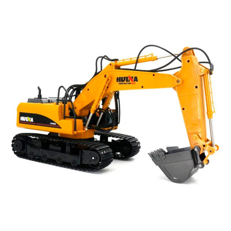 HUINA 1535-1 1/14TH SCALE RC EXCAVATOR 2.4G 15CH w/DIE CAST BUCKET (+ DRILL+ GRIPPER) - Image 5