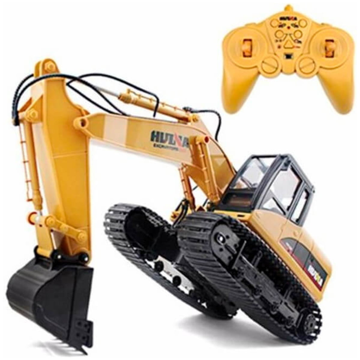 HUINA 1535 1/14TH SCALE RC EXCAVATOR 2.4G 15CH w/DIE CAST BUCKET (NEW HU1550) - Image 3