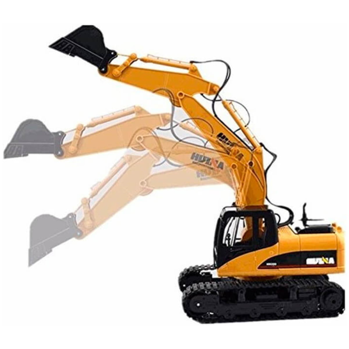 HUINA 1535 1/14TH SCALE RC EXCAVATOR 2.4G 15CH w/DIE CAST BUCKET (NEW HU1550) - Image 2