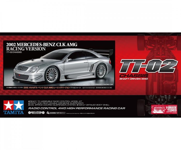 TAMIYA 1:10 RC MB CLK AMG 2002 TT-02- KIT - Συναρμολογούμενο  ΧΩΡΙΣ ΤΗΛΕΚΑΤΕΥΘΥΝΣΗ – ΜΠΑΤΑΡΙΑ – ΦΟΡΤΙΣΤΗ – SERVO - Image 5