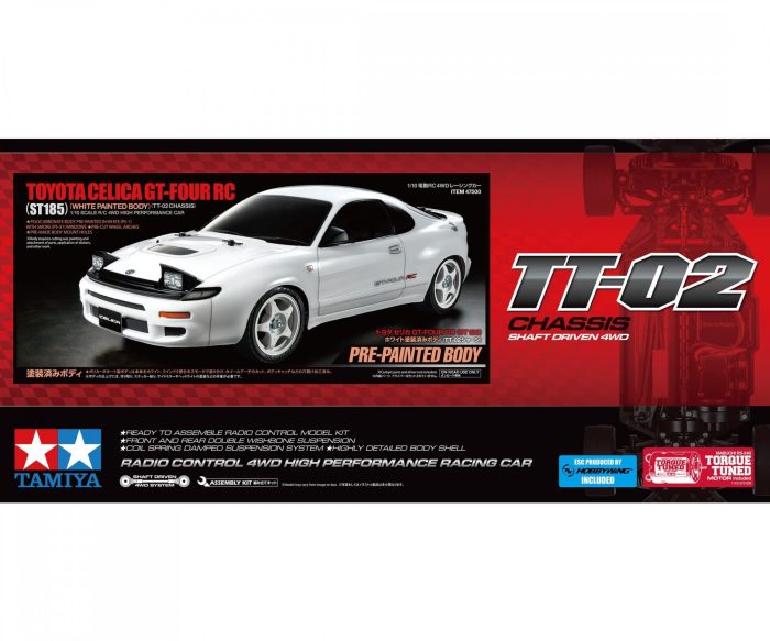 TAMIYA 1:10 RC Toyota Celica GT-Four TT-02 pre-painted body - KIT - Συναρμολογούμενο  ΧΩΡΙΣ ΤΗΛΕΚΑΤΕΥΘΥΝΣΗ – ΜΠΑΤΑΡΙΑ – ΦΟΡΤΙΣΤΗ – SERVO - Image 2