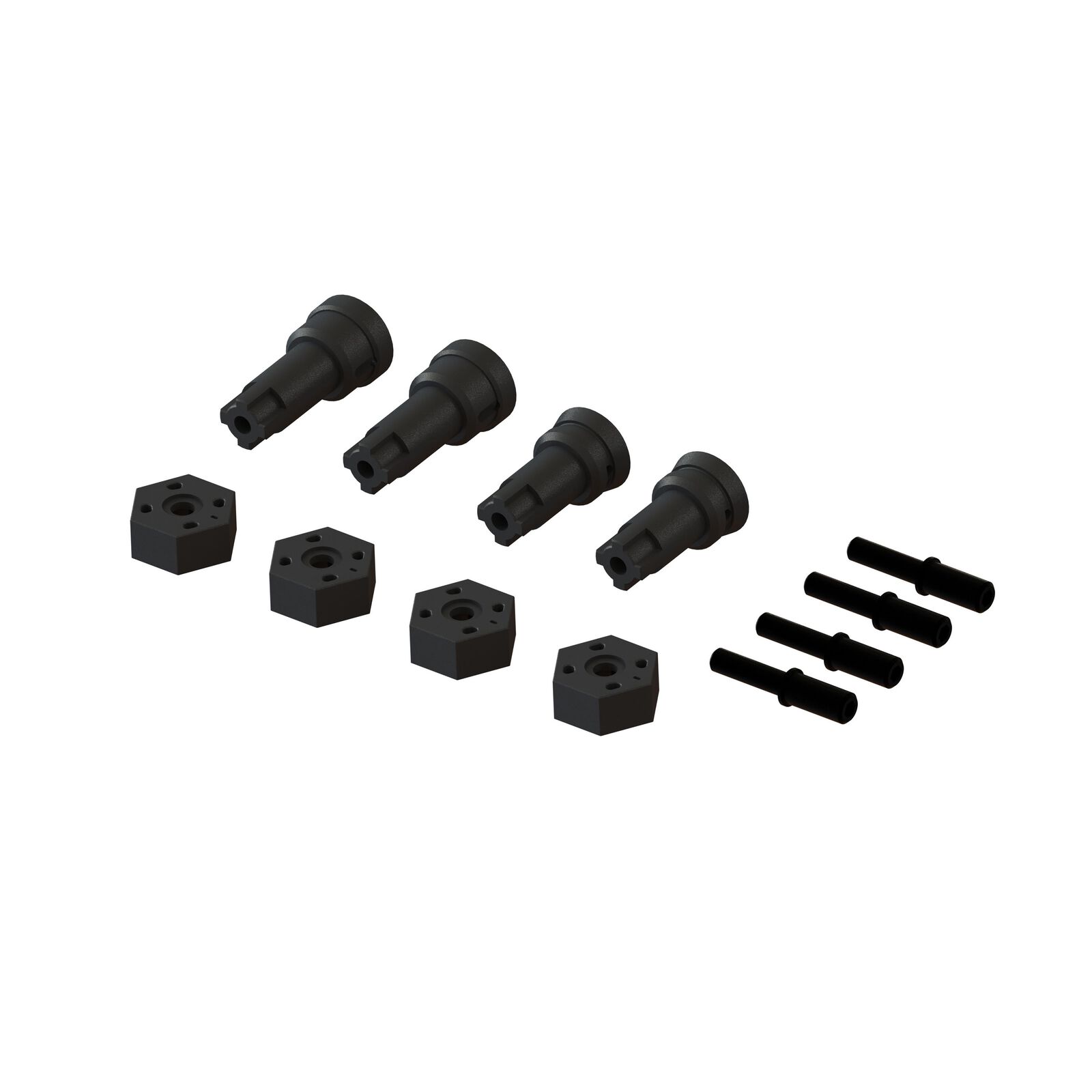 ARRMA Wheel Axle and Hub Set B: GROM ARA311229