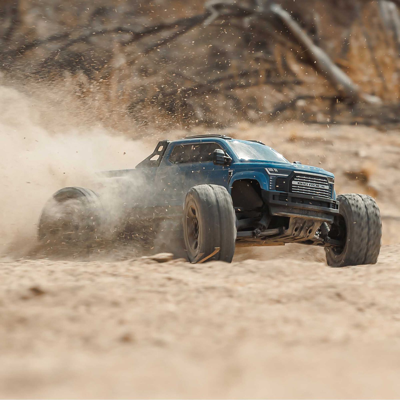 ARRMA 1/10 BIG ROCK 223S DSC 4X4 RTR Brushless Monster Truck, Blue (without battery - charger) - Image 6