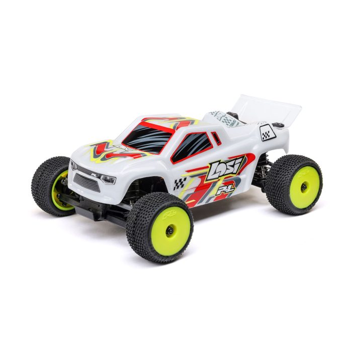 LOSI 1/28 Micro-T 2S 2WD RTR Stadium Truck (Battery & Charger Included), White LOS-1392T1 - Image 6