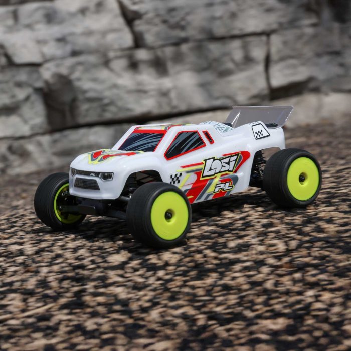 LOSI 1/28 Micro-T 2S 2WD RTR Stadium Truck (Battery & Charger Included), White LOS-1392T1 - Image 2