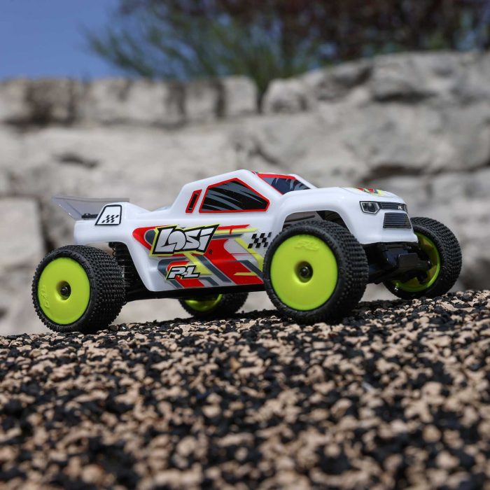 LOSI 1/28 Micro-T 2S 2WD RTR Stadium Truck (Battery & Charger Included), White LOS-1392T1 - Image 5