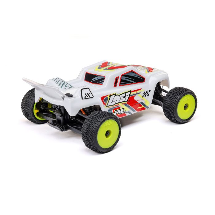 LOSI 1/28 Micro-T 2S 2WD RTR Stadium Truck (Battery & Charger Included), White LOS-1392T1 - Image 8