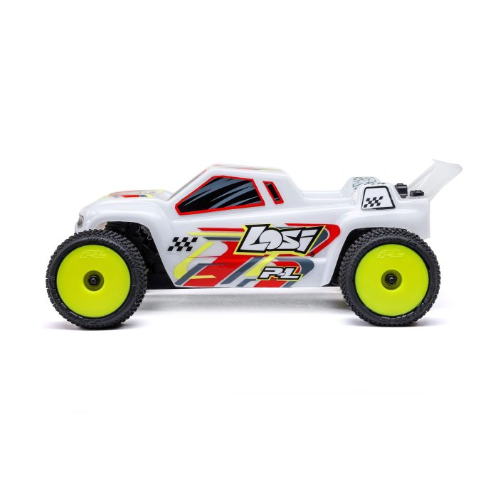 LOSI 1/28 Micro-T 2S 2WD RTR Stadium Truck (Battery & Charger Included), White LOS-1392T1 - Image 7