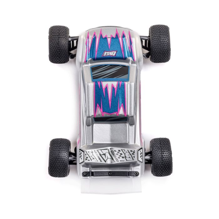 LOSI 1/28 Micro-T 2S 2WD RTR Stadium Truck (Battery & Charger Included), Silver - Image 11