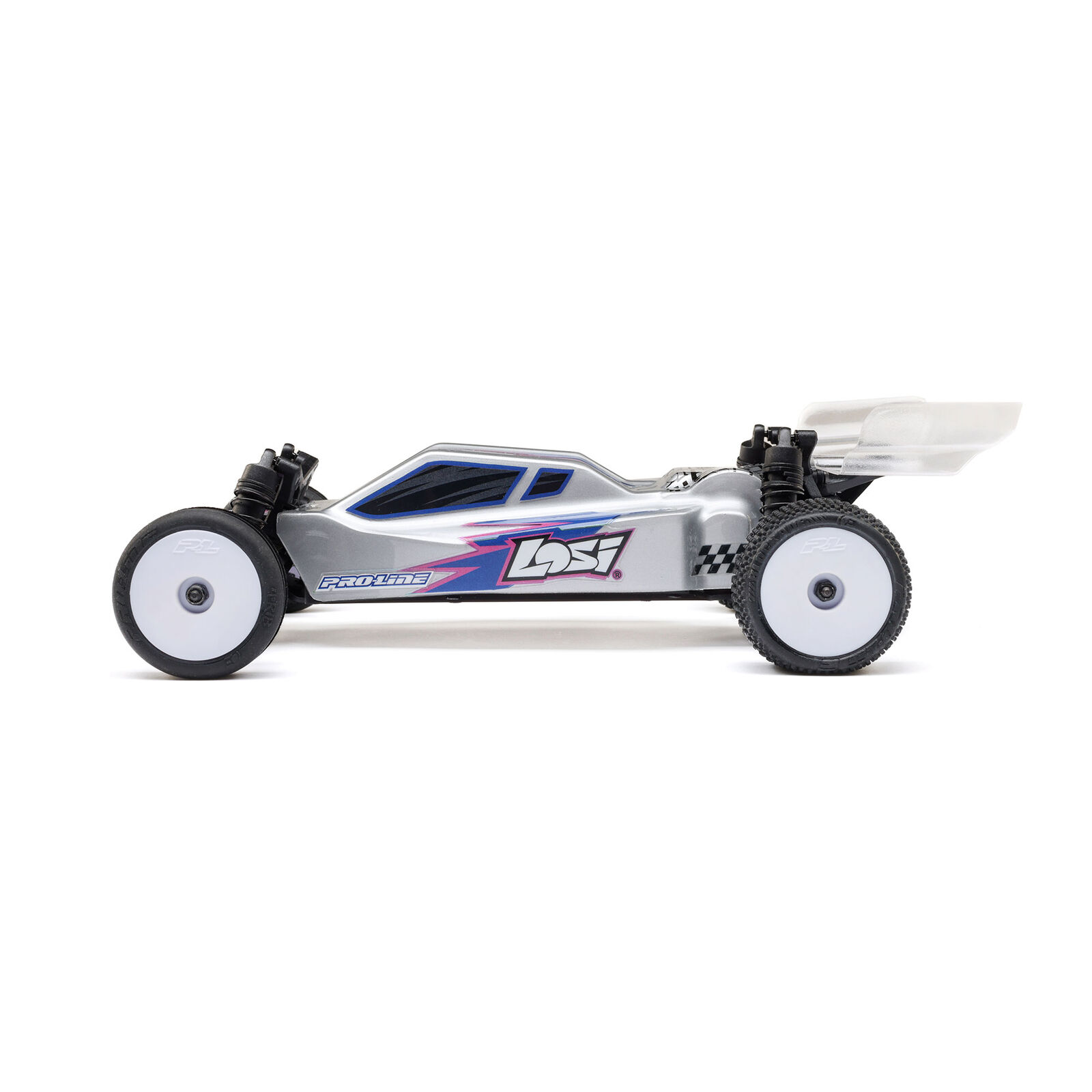 LOSI 1/24 Micro-B 2S 2WD RTR Race Buggy (Battery & Charger Included), Silver LOS00007T2 - Image 12