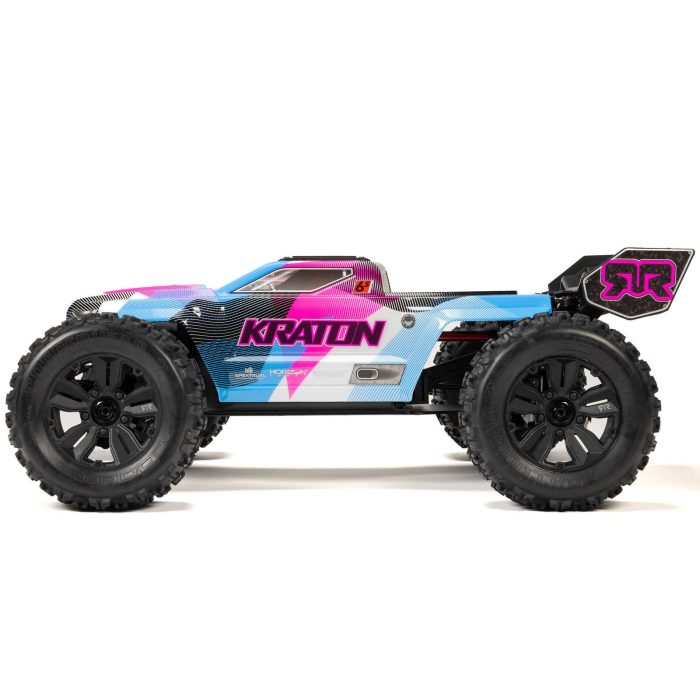 ARRMA 1/8 KRATON 6S 4X4 RTR Brushless Speed Truck, Blue/Pink (without Battery - Charger) - Image 2