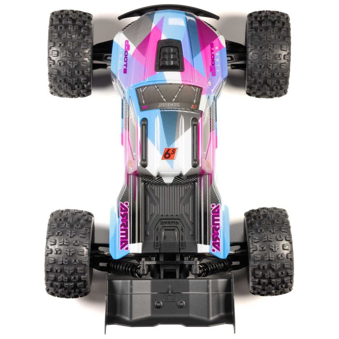 ARRMA 1/8 KRATON 6S 4X4 RTR Brushless Speed Truck, Blue/Pink (without Battery - Charger) - Image 3