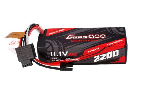 Gens ace 2200mAh 11.1V 3S1P 35C Lipo Battery Pack with IEC2 plug (FOR ARRMA GROM)
