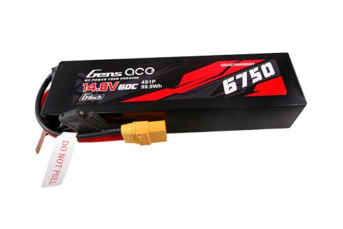 Gens ace G-Tech 6750mAh 14.8V 60C 4S1P Lipo Battery with XT90 plug