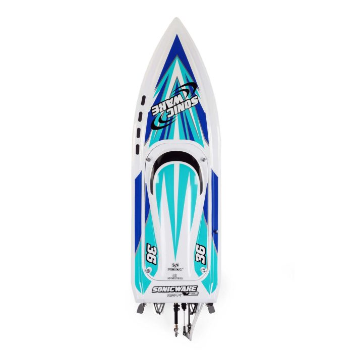 PROBOAT Sonicwake V2 36" Self-Righting Brushless Deep-V RTR, White (without battery - charger) - Image 10