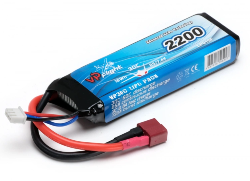 VAPEX Li-Po Battery 2S 7,4V 2200mAh 30C T-Connector VPLP019FD
