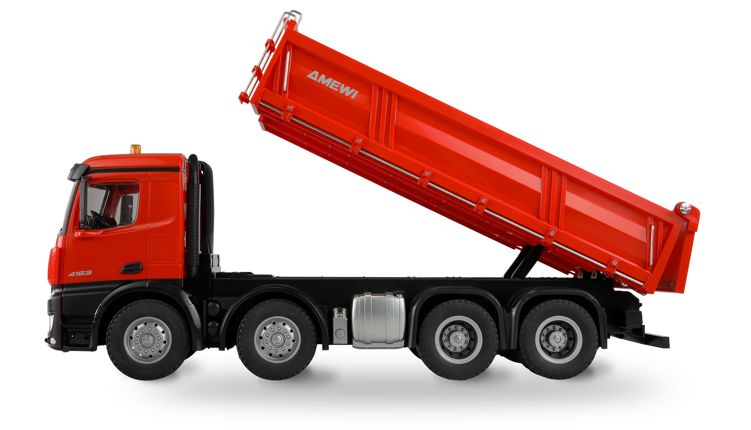 AMEWI Mercedes-Benz Arocs Dump Truck 8x4/4 4WD 1/18 RTR red 22693 - Image 4