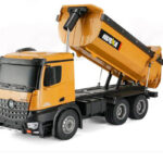 HUINA 1573 1/14 RC TIPPER/DUMP TRUCK 2.4G 10CH WITH DIE CAST CAB, BUCKETS and WHEELS HU1573