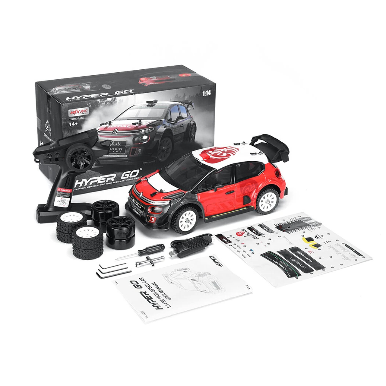 MJX Hyper GO 14303 1/14 Citroen C3 WRC 4WD RTR - Image 2