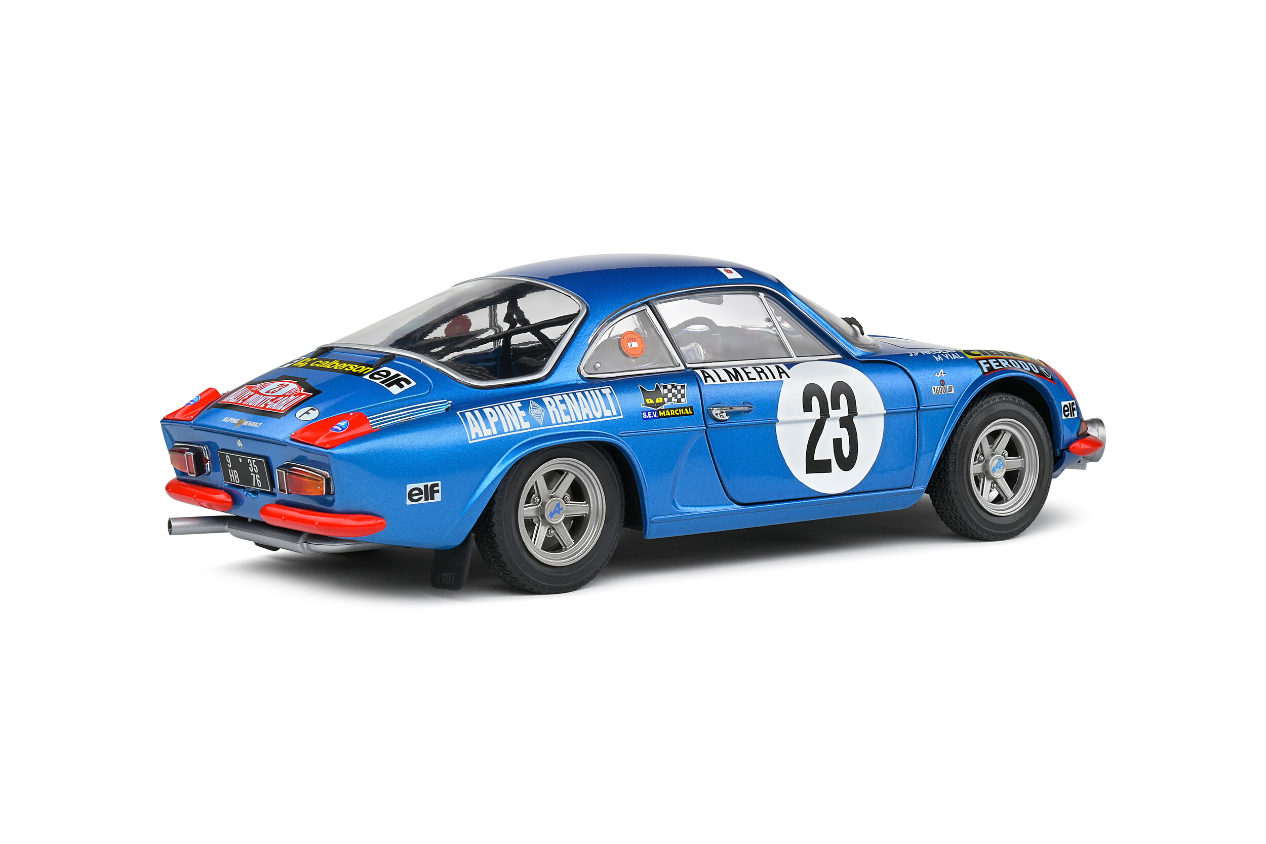 SOLIDO 1/18  - RENAULT - ALPINE A110 1600S (night version) N 23 RALLY MONTECARLO 1972 JEAN PIERRE NICOL 1804208AS - MICHEL VIAL - Image 4