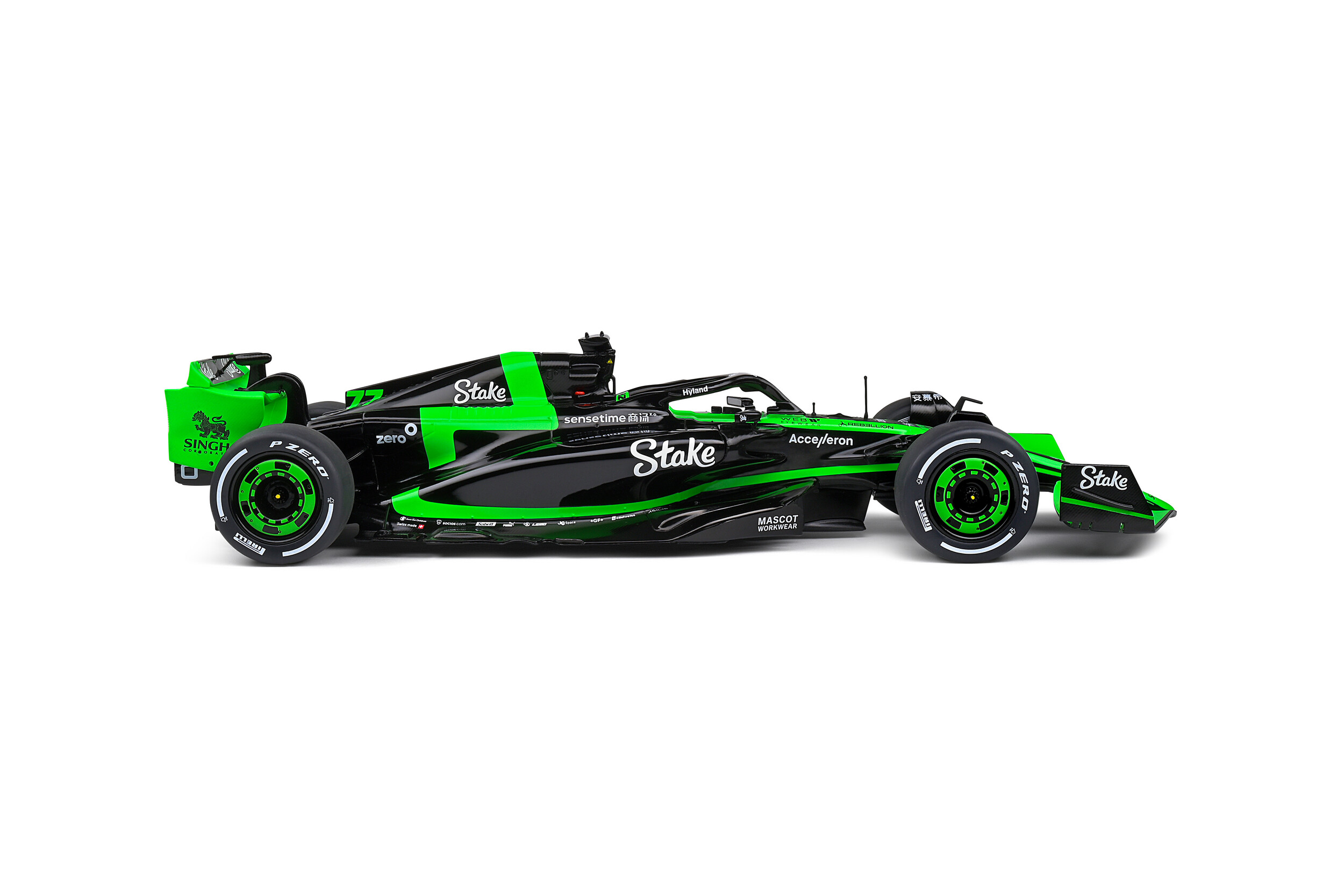 SOLIDO 1/18  SAUBER - F1 C44 TEAM STAKE KICK PRESENTATION SEASON 2024 - N 77 VALTTERI BOTTAS - N 24 ZHOU GUANYU - 1811104 - Image 6