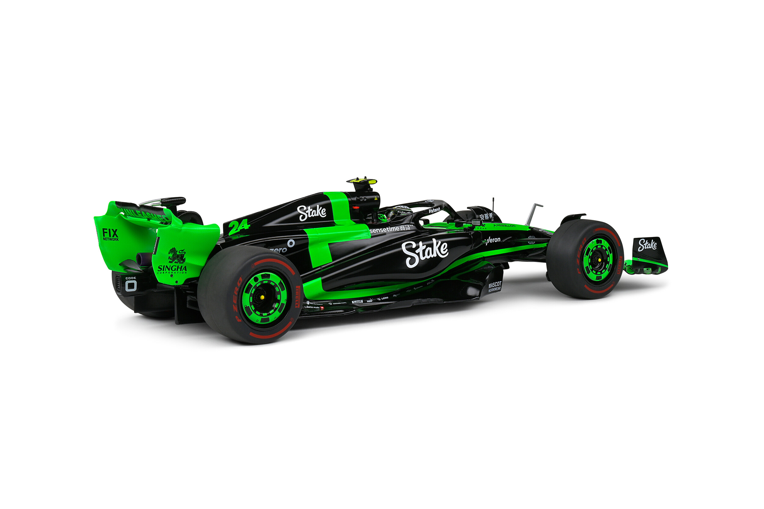 SOLIDO 1/18 - SAUBER - F1 C44 TEAM STAKE KICK N 24 BAHRAIN GP 2024 ZHOU GUANYU - 1814101 - Image 4