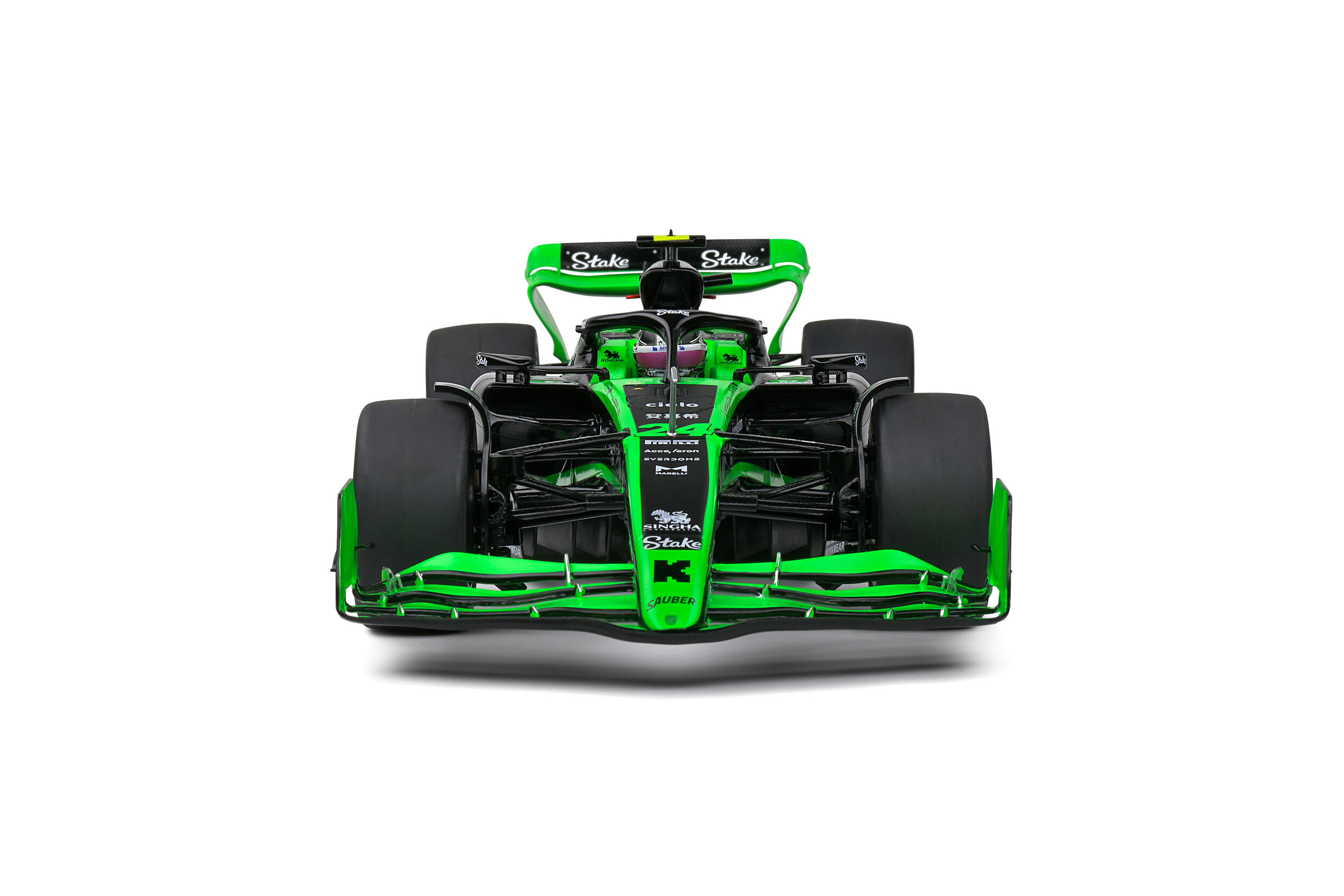SOLIDO 1/18 - SAUBER - F1 C44 TEAM STAKE KICK N 24 BAHRAIN GP 2024 ZHOU GUANYU - 1814101 - Image 5