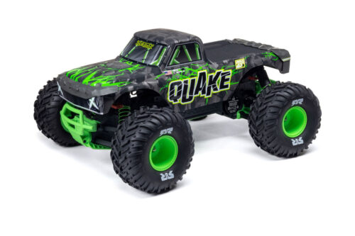 ARRMA 1/10 QUAKE 223S DSC 2WD RTR Brushless Monster Truck, Green (without battery - charger) ARA3537T2