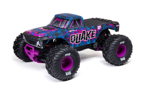 ARRMA 1/10 QUAKE 223S DSC 2WD RTR Brushless Monster Truck, Purple (without battery - charger) ARA3537T3