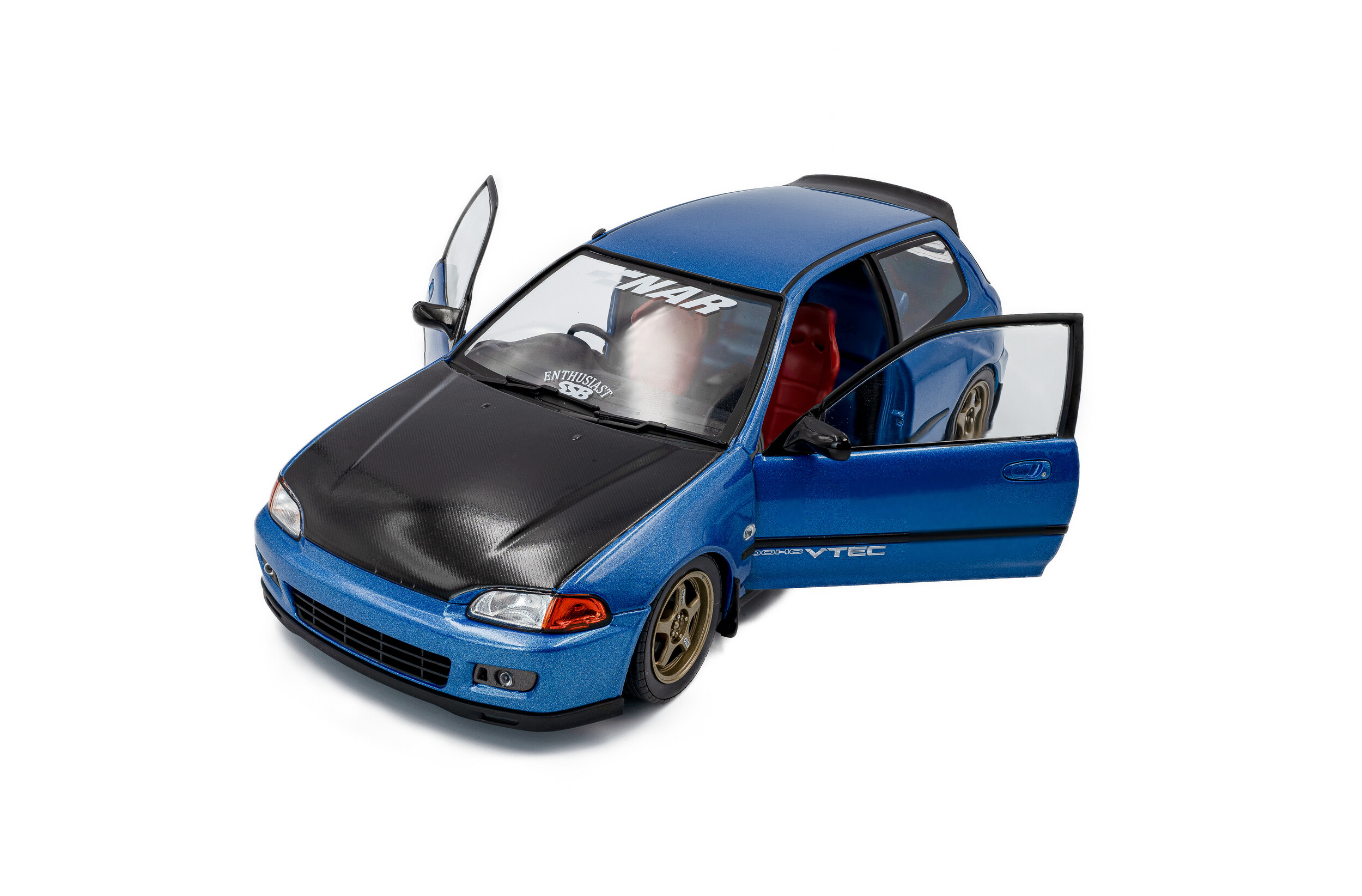 SOLIDO Honda Civic (EG6) SOLIDO WORKS – COBALT BLUE PEARL – 1991 1810406 - Image 4