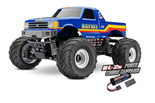 TRAXXAS BIGFOOT 4x4 BL-2s EHD 1/10 RTR TQ (with Battery - charger)