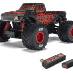 ARRMA 1/16 QUAKE GROM 4X4 RTR Brushed Monster Truck (Battery & Charger Included), Red